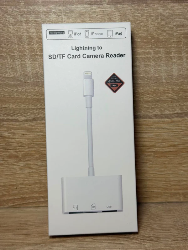 LIGHTNING TO SD/TF CARD CAMERA READER NK101Y - محولات وHUB بالجملة Errayhany Grossiste المغرب