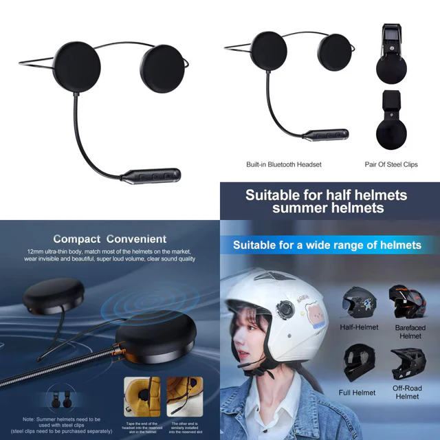 Casque moto Y1 sans fil mains libres BT - سماعات بالجملة Errayhany Grossiste المغرب