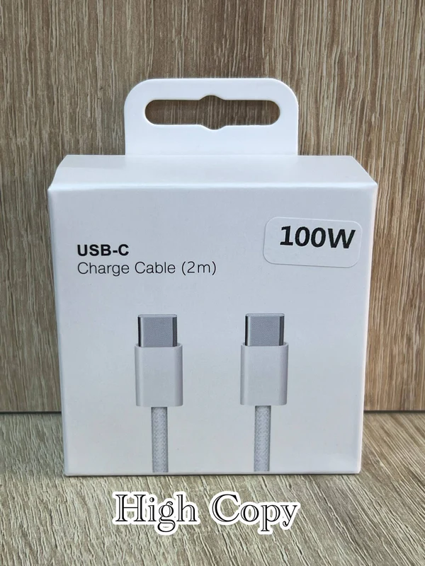 Câble iPhone C-C 100W 2M - كابلات بالجملة Errayhany Grossiste المغرب