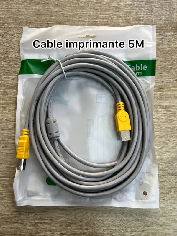 Cable imprimante 5M - كابلات بالجملة Errayhany Grossiste المغرب