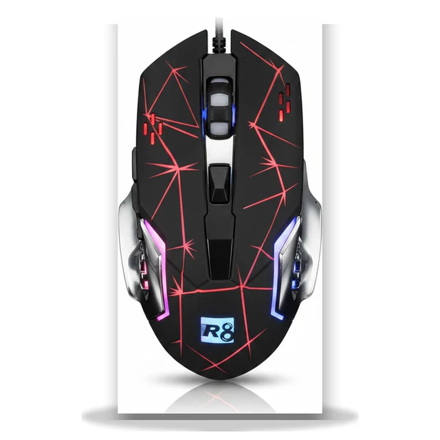 فأرة الألعاب MOUSE R8 CHAOS SPECTRUM مع إضاءة ديناميكية - عام بالجملة Errayhany Grossiste المغرب