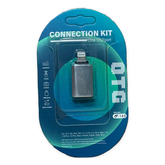 محول OTG JH163 لايتنينج إلى USB للآيفون/الآيباد - اتصال سهل - محولات وHUB بالجملة Errayhany Grossiste المغرب