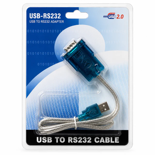 كابل محول USB 2.0 إلى RS232 DB9 تسلسلي للكمبيوتر | اتصال سهل وسريع - محولات وHUB بالجملة Errayhany Grossiste المغرب