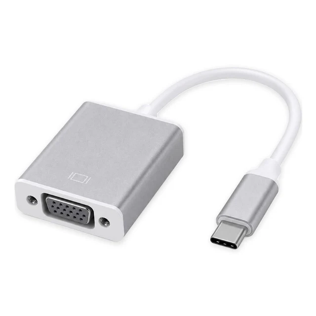 محول USB-C إلى VGA 4K - موصل Type C لشاشة VGA - توصيل وتشغيل متين ومضغوط - محولات وHUB بالجملة Errayhany Grossiste المغرب