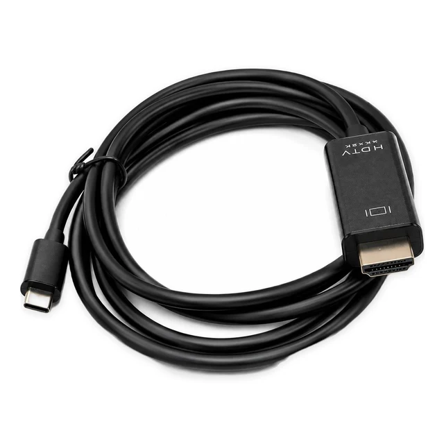 كابل USB-C إلى HDMI 4K Ultra HD - محول توصيل وتشغيل لأجهزة الكمبيوتر، Mac، الهواتف الذكية، الأجهزة اللوحية، وأجهزة الألعاب - محولات وHUB بالجملة Errayhany Grossiste المغرب