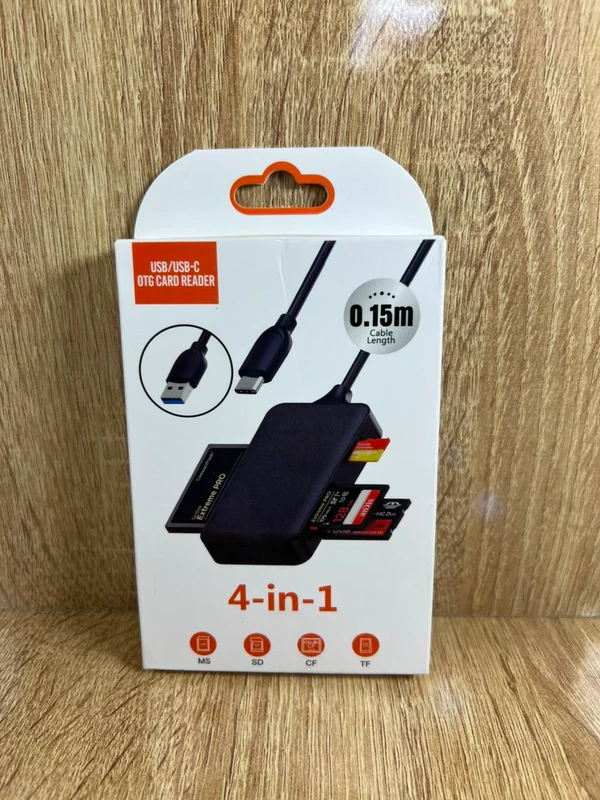 USB/USB OTG CARD READER 4 IN 1 0.15m - محولات وHUB بالجملة Errayhany Grossiste المغرب