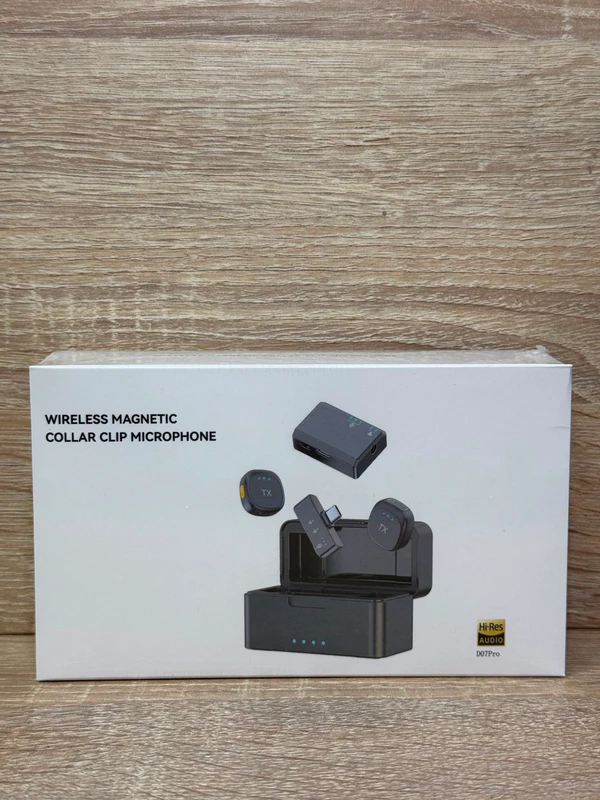 WIRELESS MAGNETIC COLLAR CLIP MICROPHONE D07PRO - ميكروفونات بالجملة Errayhany Grossiste المغرب