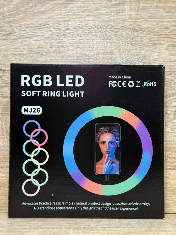 RGB LED SOFT RING LIGHT MJ26 - إضاءة بالجملة Errayhany Grossiste المغرب