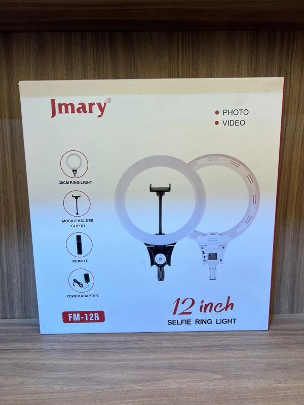 LIGHT JMARY 12 INCH SELFIE RING LIGHT FM12R - إضاءة بالجملة Errayhany Grossiste المغرب