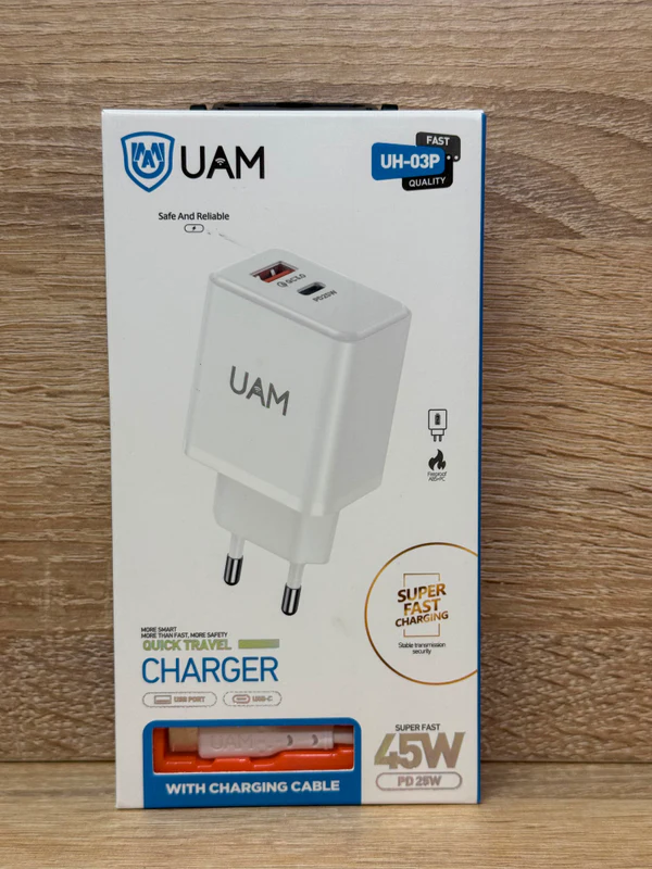 CHARGER 45W UAM UH-03P - نفد من المخزون بالجملة Errayhany Grossiste المغرب