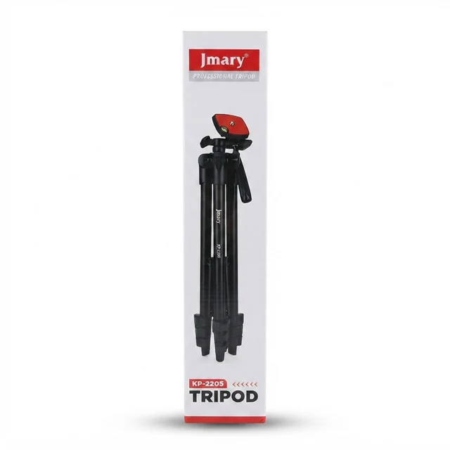حامل ثلاثي احترافي Jmary KP-2205 للكاميرات والهواتف الذكية - ثبات وتعدد الاستخدامات - ستاندات بالجملة Errayhany Grossiste المغرب
