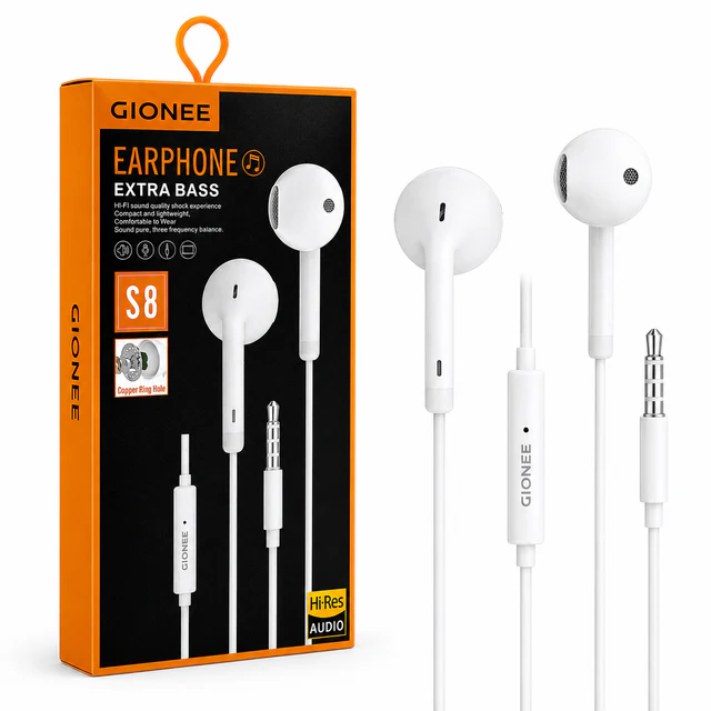 EARPHONE GIONE S8 - سماعات بالجملة Errayhany Grossiste المغرب